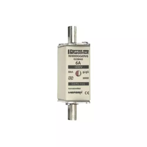 Mersen NH Fuse 6 A 690 V AC NH000, NH000GG69V6