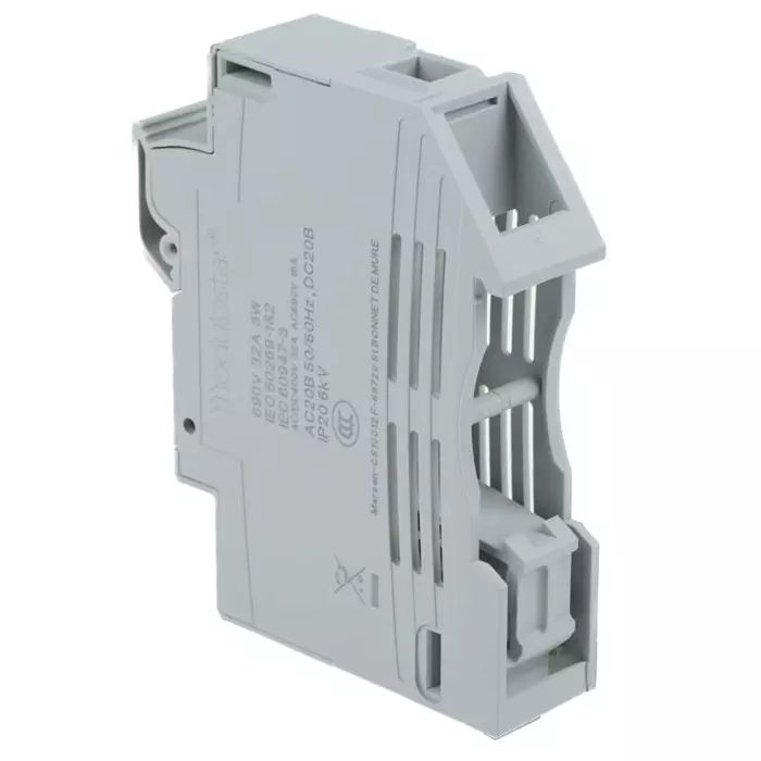 Mersen Rail Mount Fuse Holder 32 A for 10x38 mm Fuse 1P 690 V AC, P1062705 - CMC101
