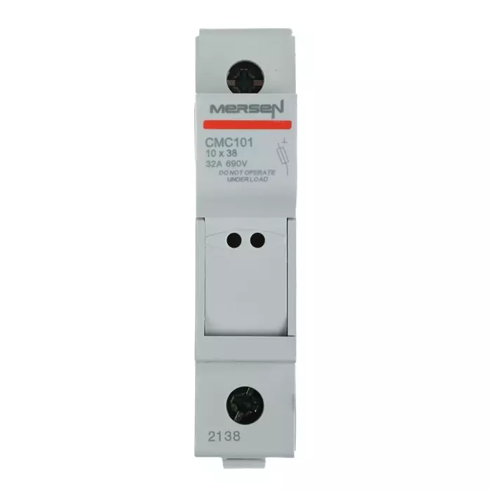 Mersen Rail Mount Fuse Holder 32 A for 10x38 mm Fuse 1P 690 V AC, P1062705 - CMC101