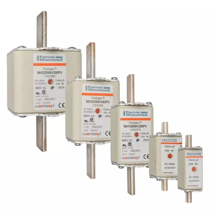 Mersen NH Fuse 100 A 690 V AC NH000, T322063