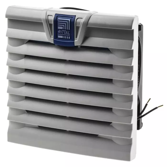 Rittal SK Series Filter Fan 115 V AC AC Operation 18m³/h Filtered 20m³/h Unimpeded IP54 116.5x116.5mm, 3237110