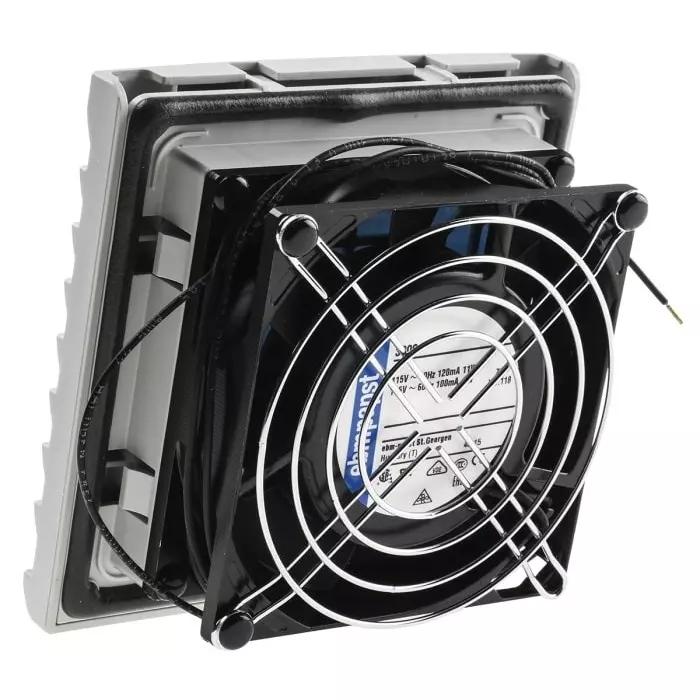 Rittal SK Series Filter Fan 115 V AC AC Operation 18m³/h Filtered 20m³/h Unimpeded IP54 116.5x116.5mm, 3237110