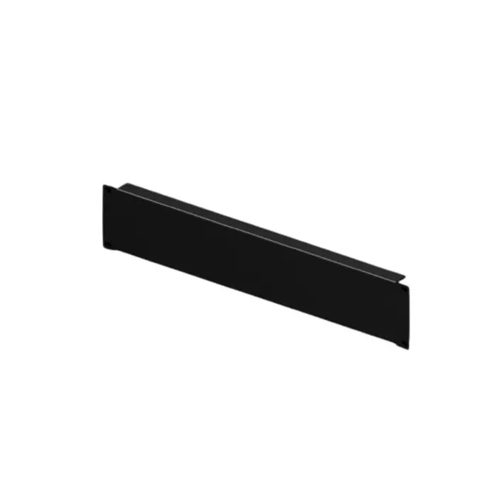 Rittal Black Steel Blanking Panel 2U 88x482.6mm, 7152005 (Pack of 2 Pcs)