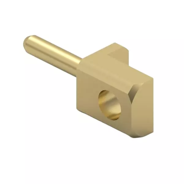 MILL-MAX Terminal Edge Mount Brass Alloy 0.356 Inch 9.04 mm, 3621-0-32-15-00-00-08-0