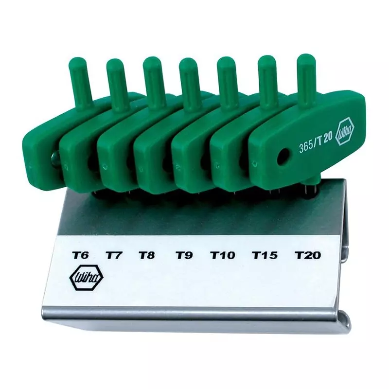 WIHA Wing Handle Set, T6 To T20, 7Pc, 36590