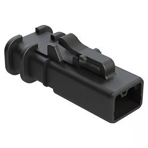 AMPHENOL SINE/TUCHEL Automotive Plug Housing, 2Pos, 25A, Blk, Atp06-2S-Omrdblk