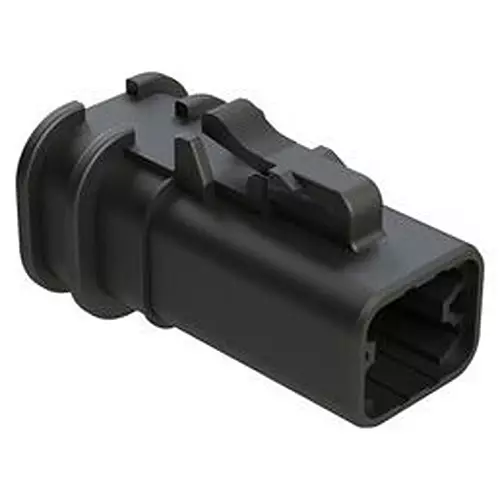 AMPHENOL SINE/TUCHEL Automotive Plug Housing, 4Pos, 25A, Blk, Atp06-4S-Omrdblk