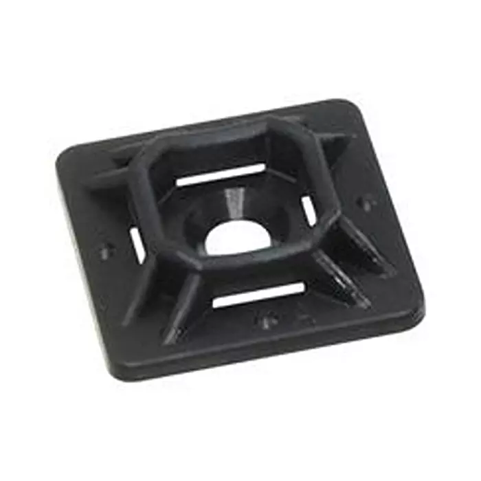 BELDEN Cbl Tie Mount, Adhesive, 0.74", Nyl, Blk, Dt-Mp-750-0-C