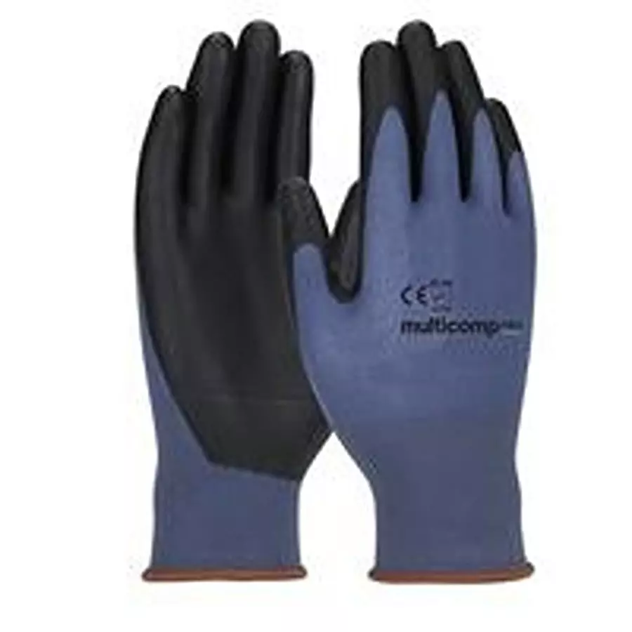 MULTICOMP PRO Gloves, Seamless Knit, S, Blue, Mp014947