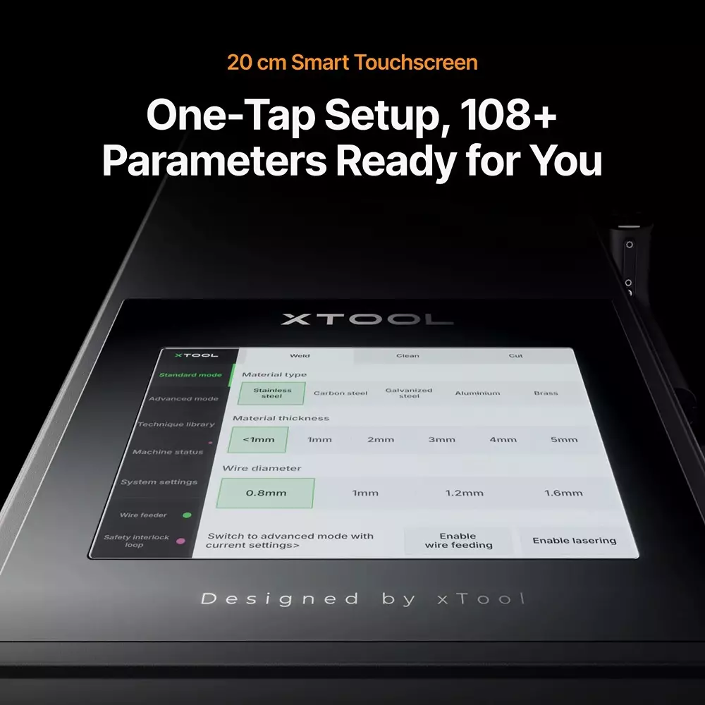 XTOOL MetalFab Fiber Laser Welding Machine 1200 W Laser Power and Air-cooling System