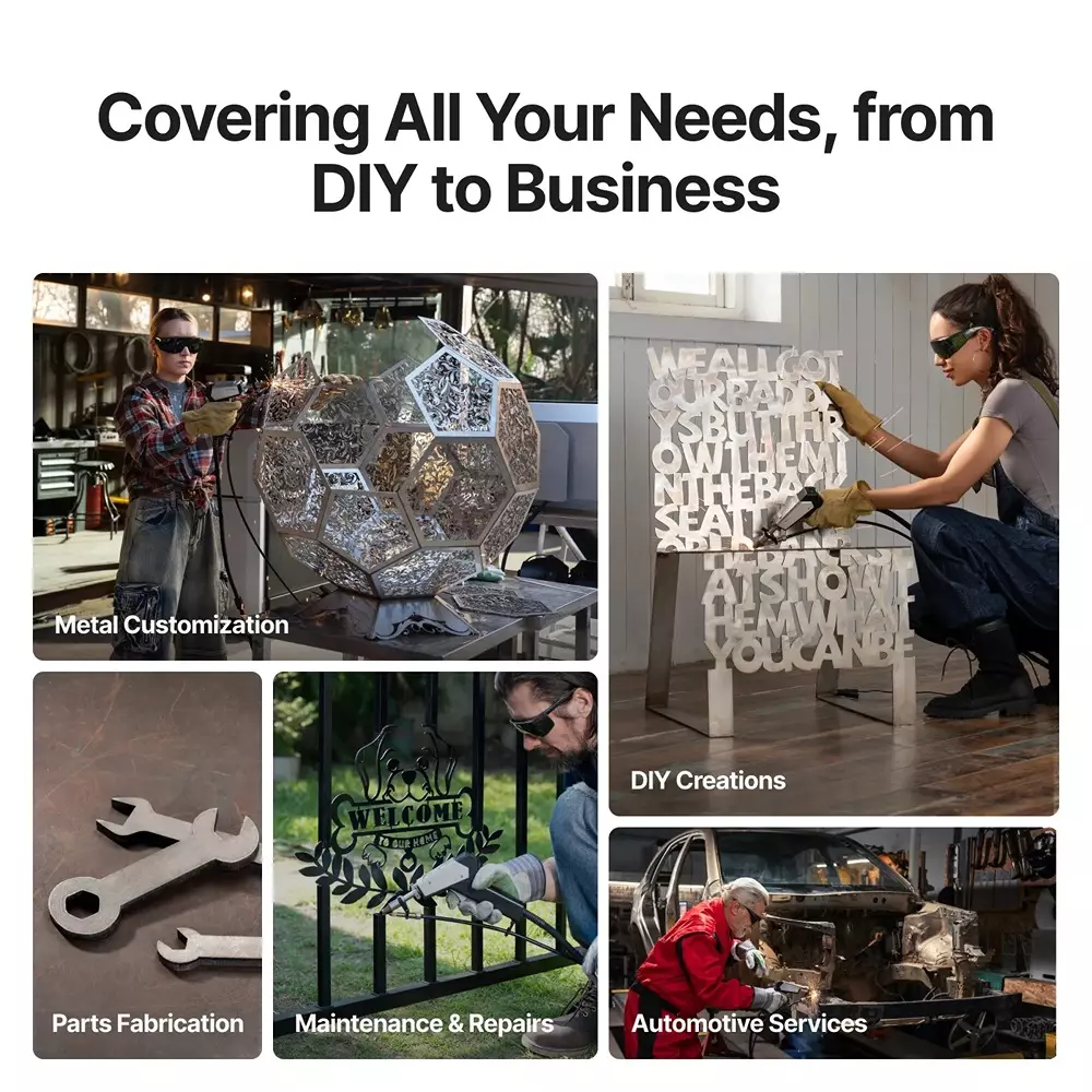 XTOOL MetalFab Fiber Laser Welding Machine and CNC Laser Cutter 1200 W Laser Power and 400 mm/s Max. Working Speed