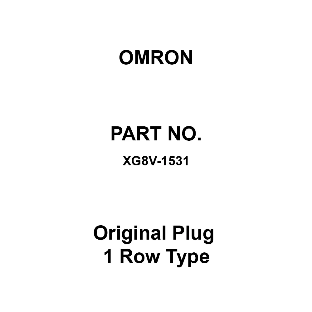 Omron Original Plug 1 Row Type AC 300 V Rated Voltage, XG8V-1531