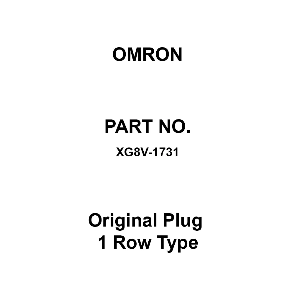 Omron Original Plug 1 Row Type AC 300 V Rated Voltage, XG8V-1731
