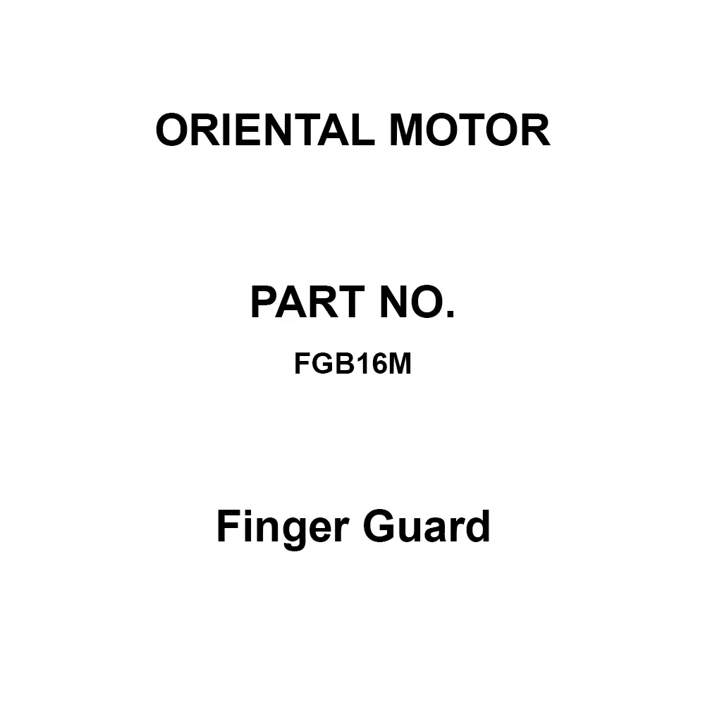 ORIENTAL MOTOR Finger Guard Resin / Chrome Plating, FGB16M