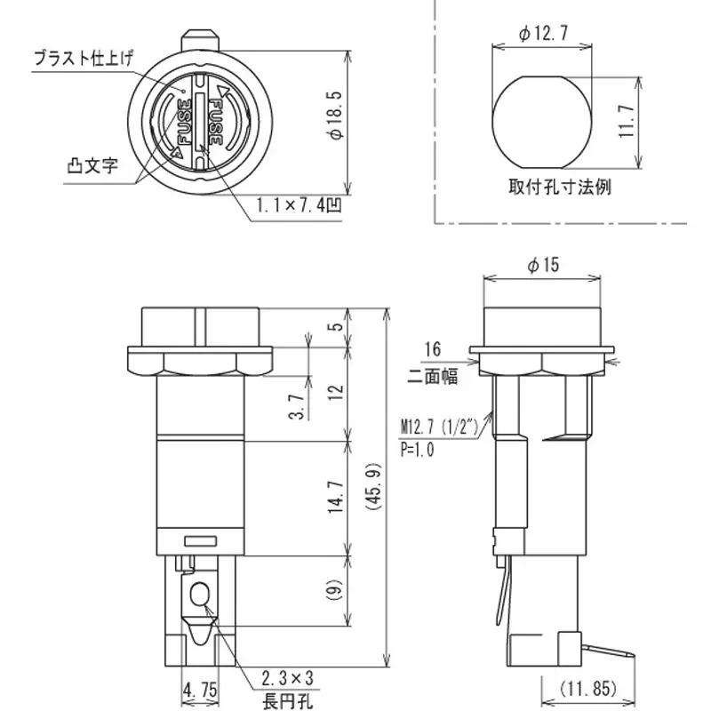 sato-parts-fuse-holder-tube-fuse-250-v-v-10-a-f-400-01a1