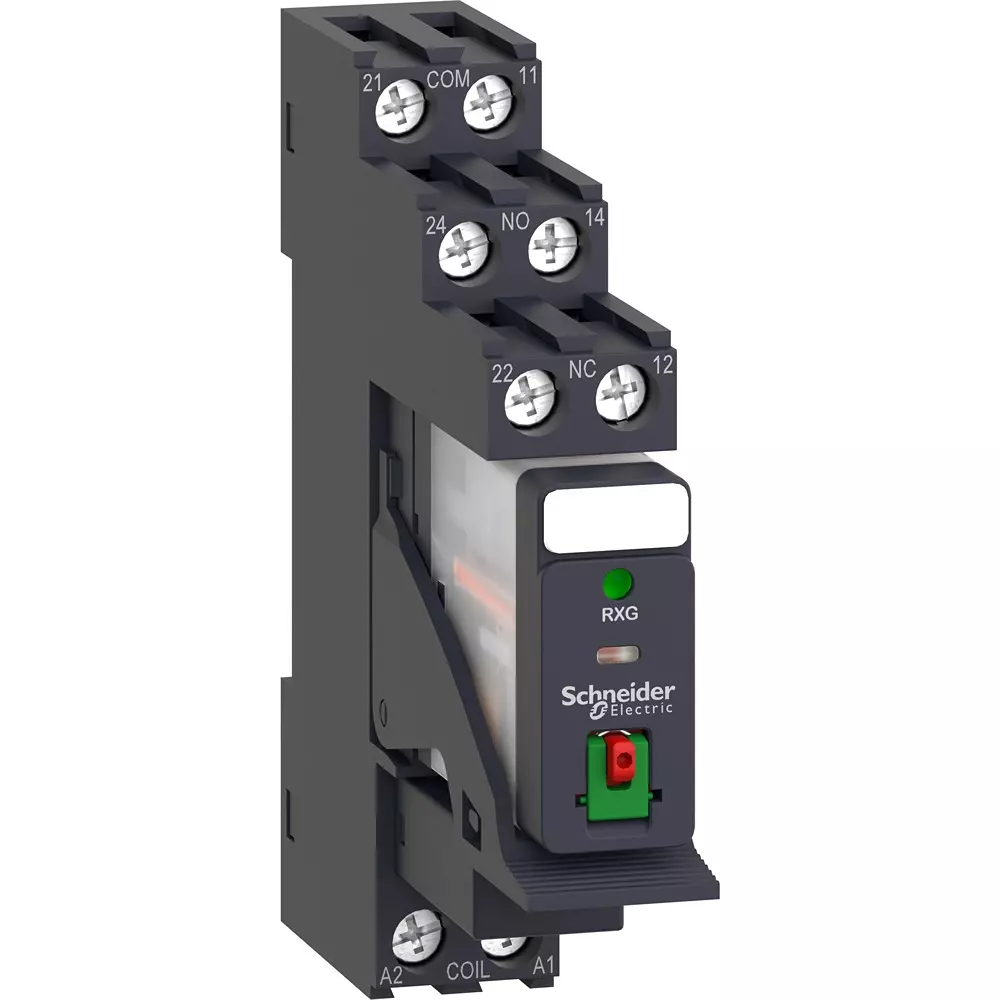 Schneider Electric Harmony Electromagnetic Relay [Test button] Yes, [Release lever] Yes Spec, RXG22P7PV
