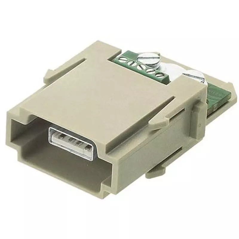 Harting Power Connector Module 1 A Current USB module Type, 9140014651