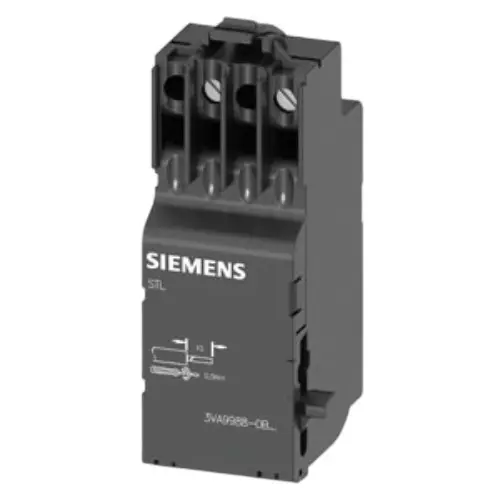 Siemens Sentron 3VA Series Shunt Release Left Accessory 380-500 V AC 50/60 Hz and 50/60 Hz for 3VA1 100A/ 160A/ 250A/ 400A/ 630A/ 800A/ 1000A MCCB, 3VA9988-0BL20