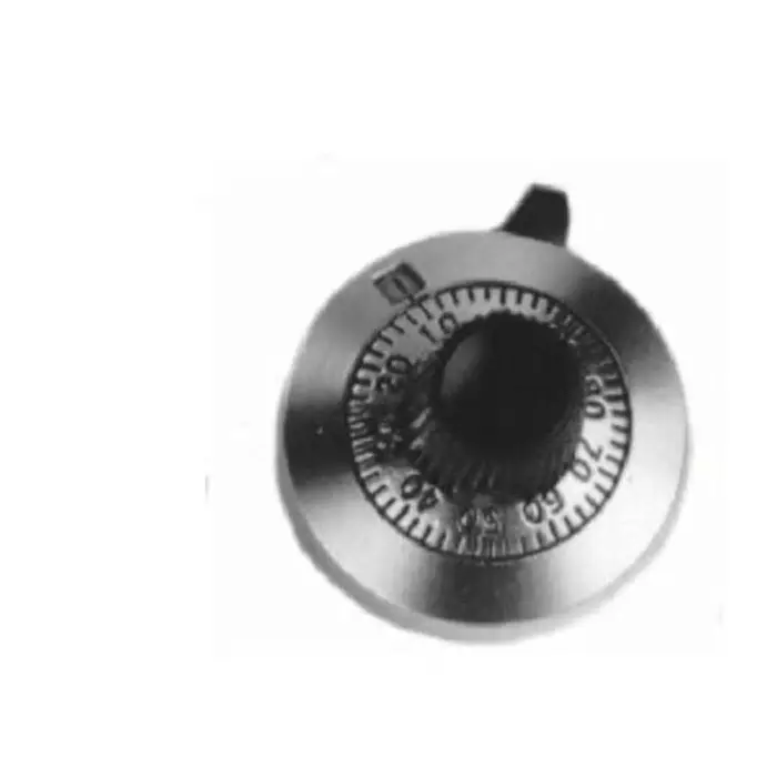 Vishay Circular Potentiometer Knob 25.4 mm Dia Black Indicator, 11A31B10 (Pack of 10 Pcs)