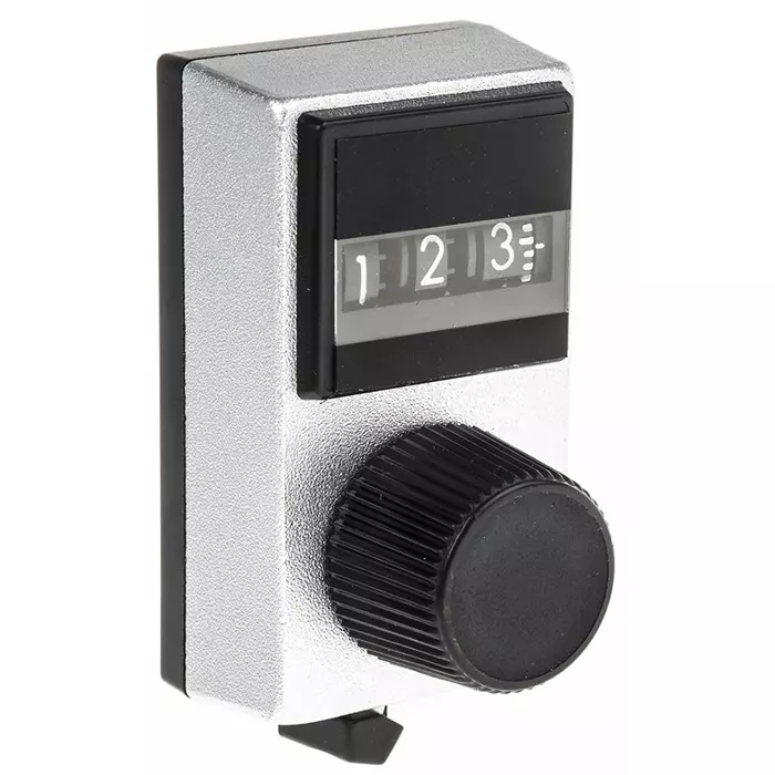 Vishay Circular Potentiometer Knob 17.7 mm Dia Black Indicator, 15A31B10 (Pack of 10 Pcs)