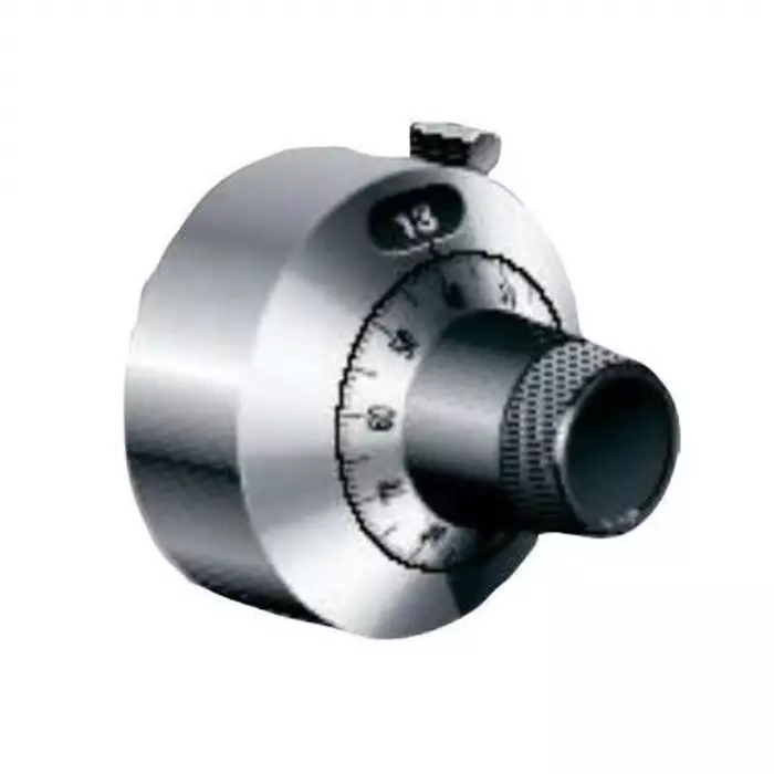 Vishay Circular Potentiometer Knob 22.2 mm Dia White Indicator, 18A41B10 (Pack of 10 Pcs)