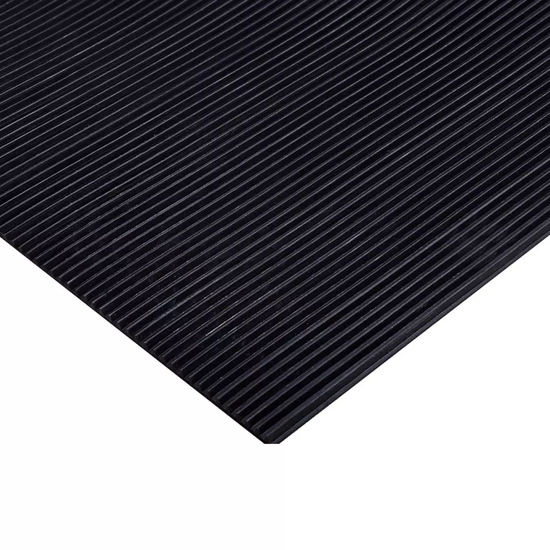 Raychem Electrical Insulating Mats Black Corrugated Glossy Finish 3.1 mm Thickness, 1.2 m Width, 2 m Length, DEA0021239 (1 Pair)