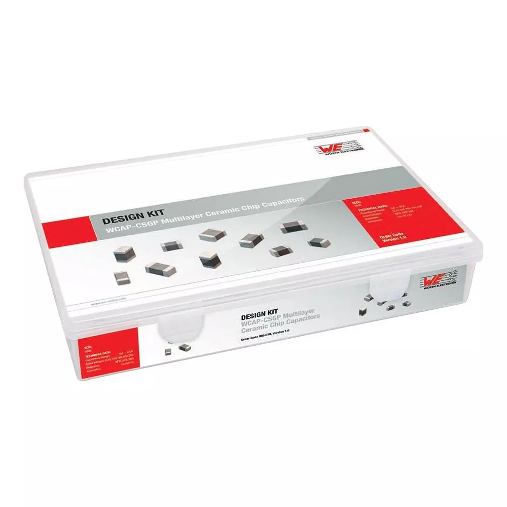 WURTH ELEKTRONIK Mlcc Capacitor Kit, 1Pf To 150Nf, 885090