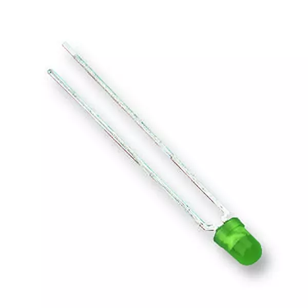 WURTH ELEKTRONIK LED, 3mm, B.Green, 120Mcd, 570Nm, 151031VS04000 (Pack of 5)