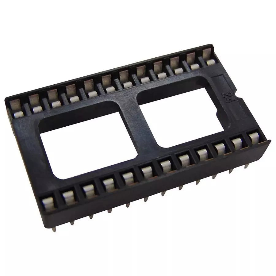 3M DIP SOCKET, 24POS, 2ROW, 2.54MM, TH, 4824-6000-CP (Pack of 10 Pcs)