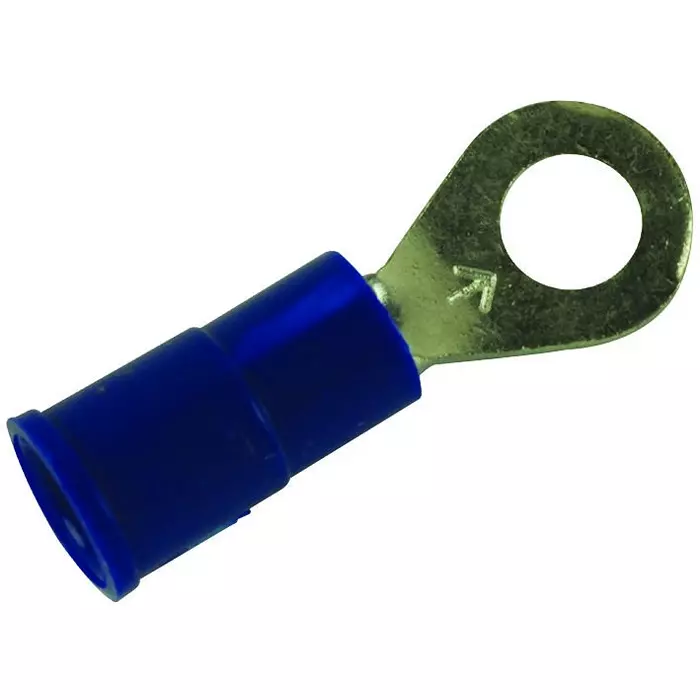 3M TERMINAL, RING TONGUE, #8, CRIMP, BLUE, 94739 (Pack of 100 Pcs)