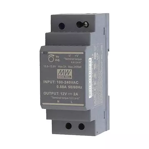 Mean Well POWER SUPPLY, AC-DC, 12V, 2A, HDR-30-12