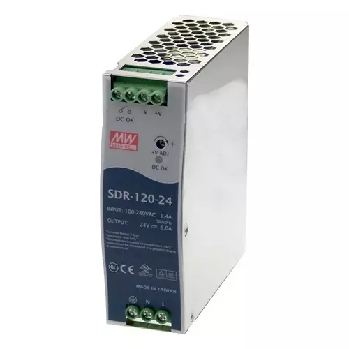 Mean Well POWER SUPPLY, AC-DC, 12V, 10A, SDR-120-12