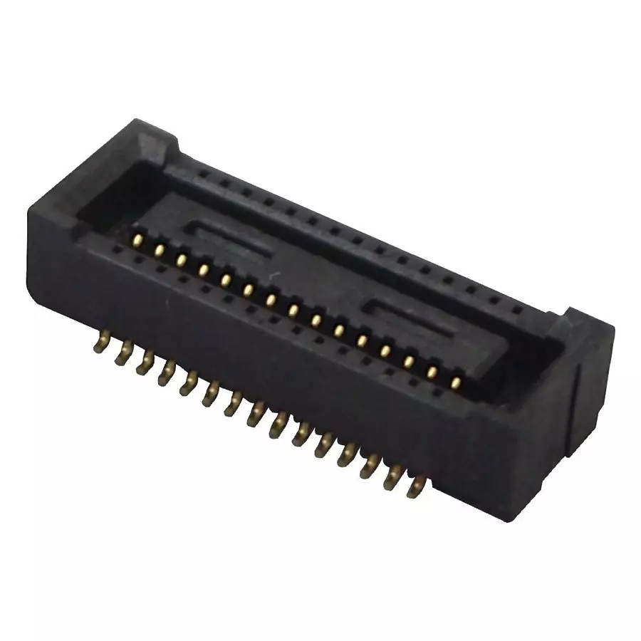HIROSE(HRS) CONNECTOR, STACKING, RCPT, 30POS, 2ROW, DF40C(2.0)-30DS-0.4V(51)