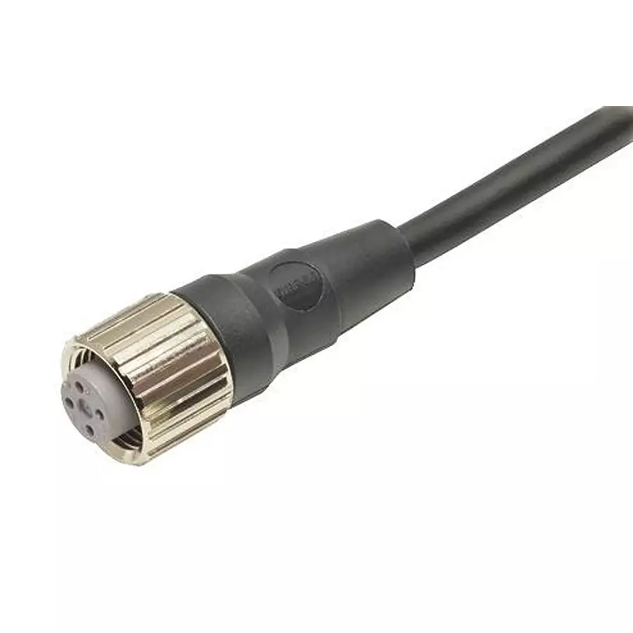 OMRON INDUSTRIAL AUTOMATION SENSOR CORD, 4P M12 RCPT-FREE END, 2M, XS2F-M12PVC4S2M