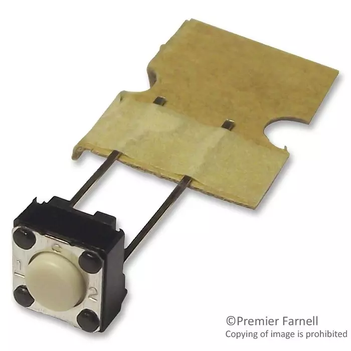 OMRON ELECTRONIC COMPONENTS SWITCH, FLAT, 6X6X4.3, 100GF, B3F6000 (Pack of 10 Pcs)