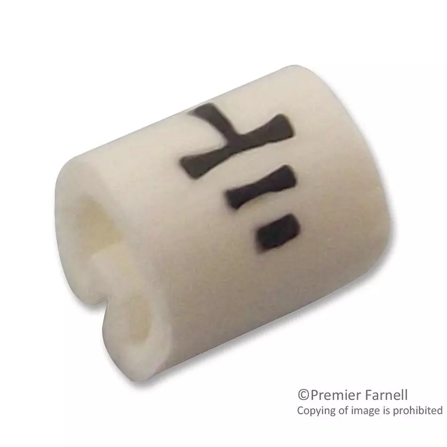 RAYCHEM - TE CONNECTIVITY CABLE MARKER, EARTH, PK100, 05801940 (Pack of 100 Pcs)