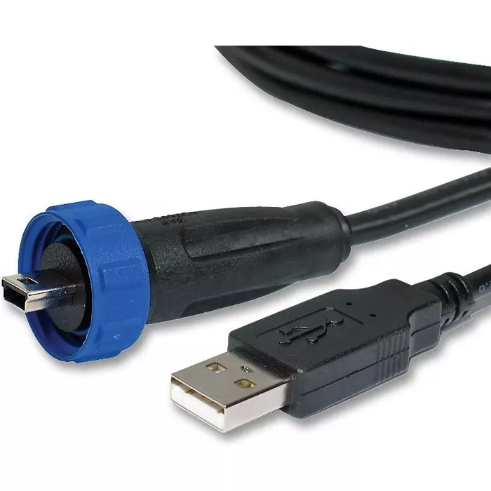 BULGIN LIMITED LEAD, STD USB A TO MINI USB B, 4.5M, PX0441/4M50