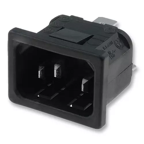 BULGIN LIMITED POWER INLET, IEC, PANEL SNAP FIT, 10A, PX0575/10/63