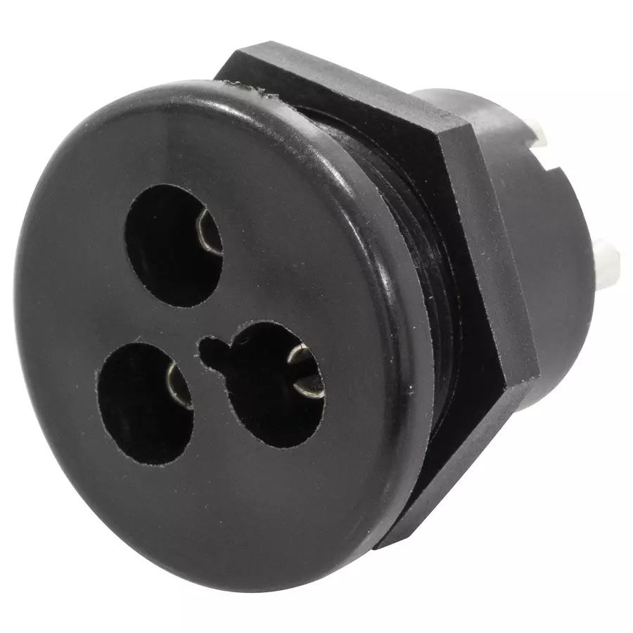 BULGIN LIMITED SOCKET, PANEL, 3WAY, SA2404