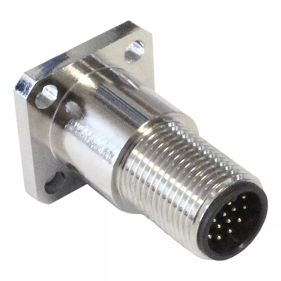 BULGIN LIMITED SENSOR CORD, 17P M12 PLUG-FREE END, 3.9", PXMBNI12FLM17AFLFFL001.