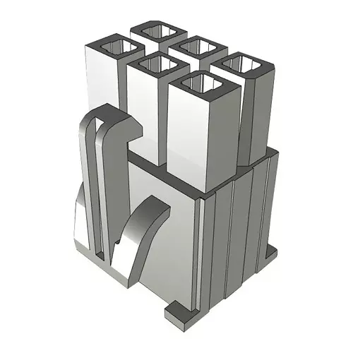 SAMTEC RCPT HOUSING, 6POS, LCP, 4.19MM, IPBD-03-D (Pack of 10 Pcs)