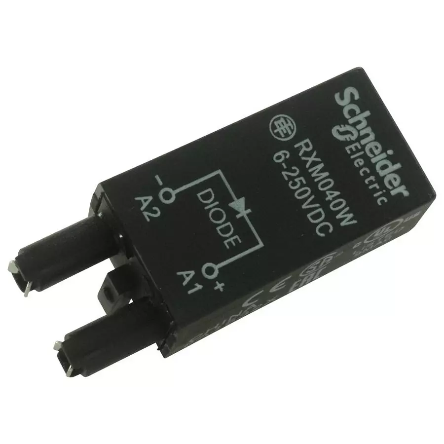 SCHNEIDER ELECTRIC Other Relay Accessories MODULE, DIODE, 6-250V, FOR RXM, RXM040W