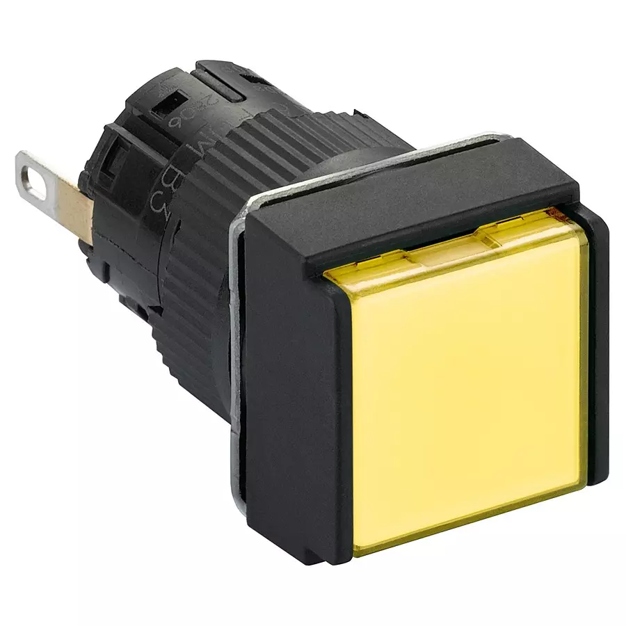 SCHNEIDER ELECTRIC LED Single Colour Indicators LED PANEL INDICATOR, 16MM, YEL, 24V, XB6ECV5BP