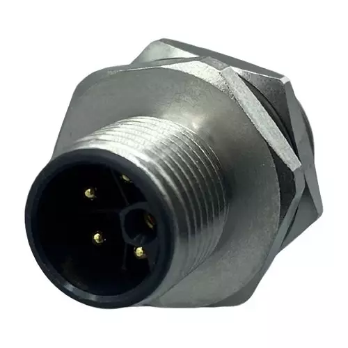 NORCOMP Sensor Conn, M12, 5Pos, Plug, Panel, 860-LP5-11SR004