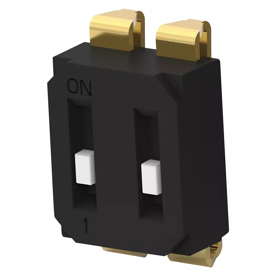 ALCOSWITCH - TE CONNECTIVITY Dip Switch, 2Pos, Spst, Slide, Smd, EDS02SNRNTR04Q