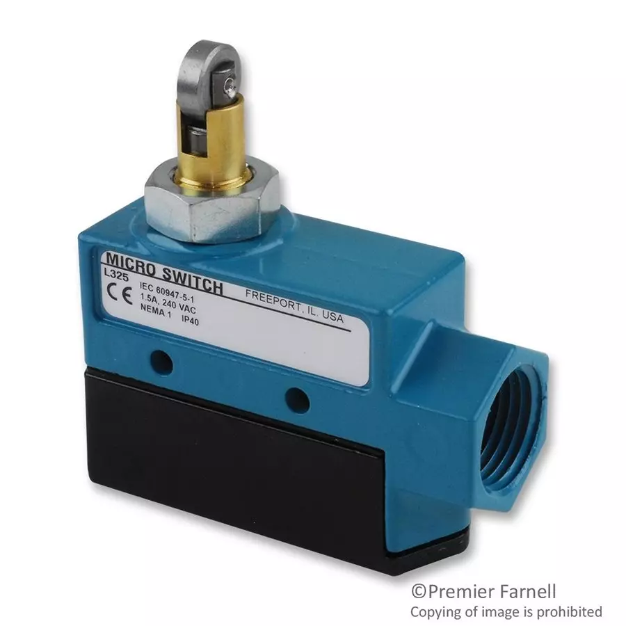 Honeywell Limit Switch, Cross Roller Plunger, Spdt, BZE6-2RQ81