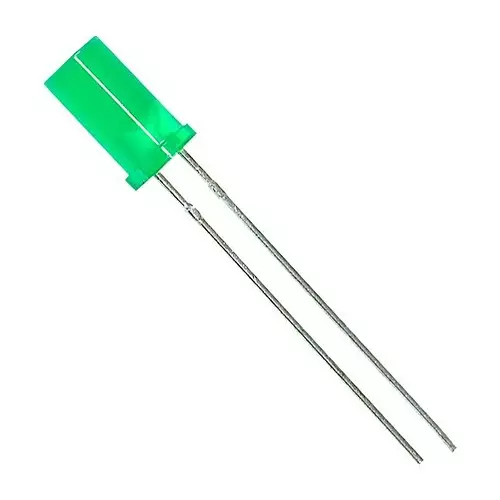 KINGBRIGHT LED, 5 mm ,Green, 3Mcd, 568Nm, L-483GDT (Pack of 5)