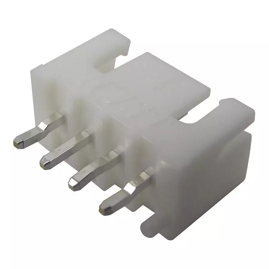 JST (JAPAN SOLDERLESS TERMINALS) Header, Xh, Top, 4Way, 2.5 mm, Boss, B4B-XH-AM (LF)(SN) (Pack of 100)
