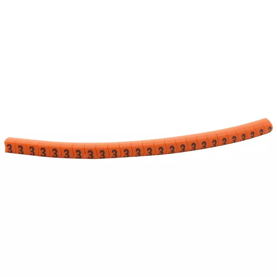 HELLERMANNTYTON Cable Marker, Pre Printed, Pvc, Orange, 901-11003 (Pack of 250)