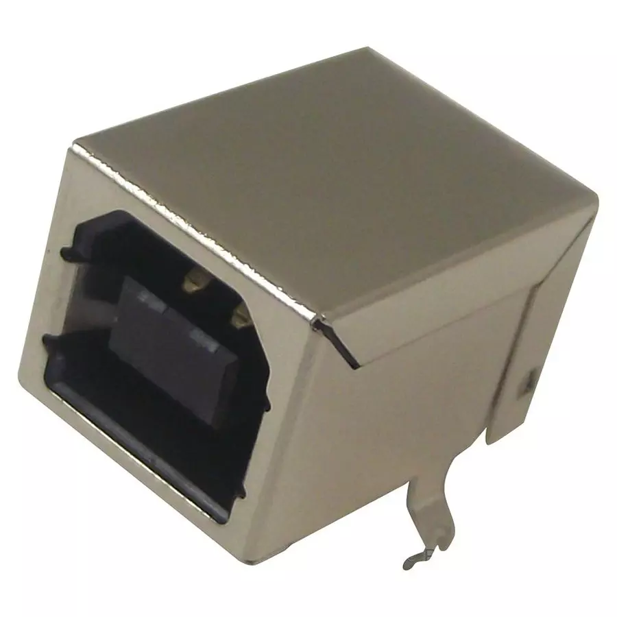 Multicomp USB Connector Type:USB Type B, USB-B-S-RA (Pack of 5 Pcs)